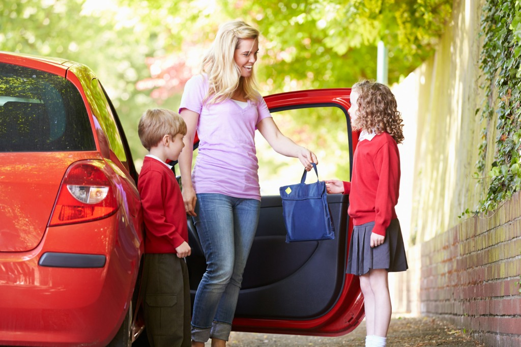 Family by car